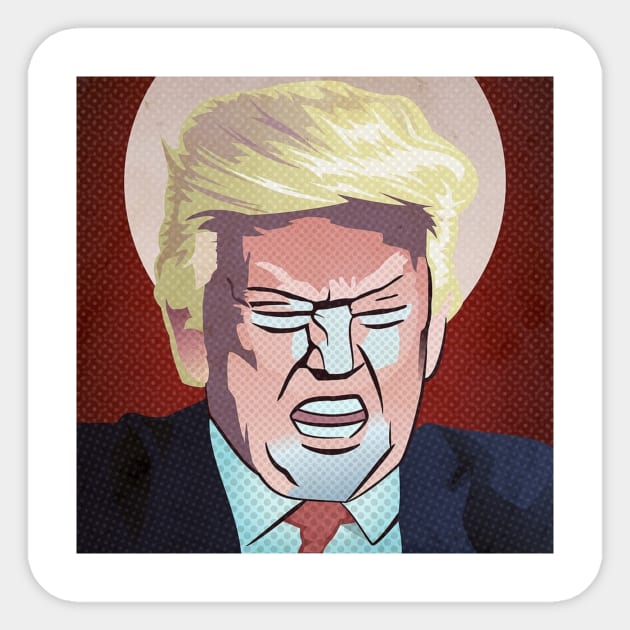 Angry Trump Sticker by sampleshirt